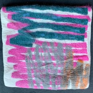 West Elm  Gestural Art Pillow Cover, 20"x20", Pink Brick